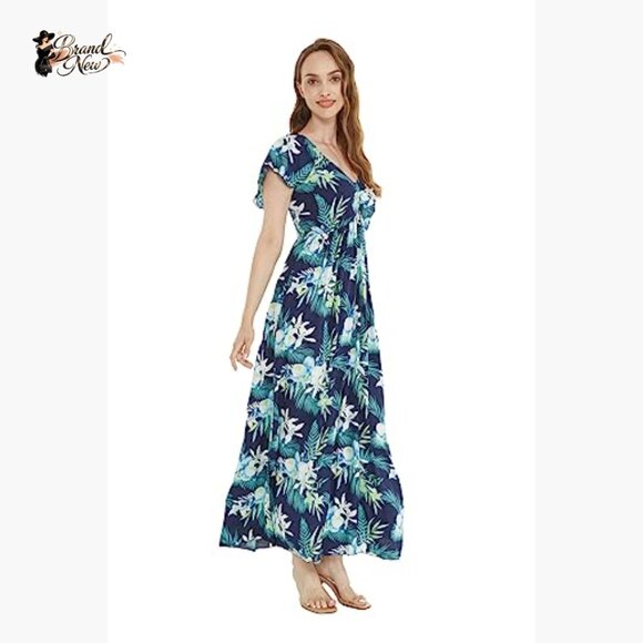 100% Rayon Matching Family Hawaiian Luau Outfits - Picture 2 of 7